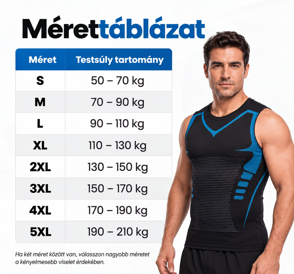 ShapeFlex™ – férfi kompressziós alakformáló felső